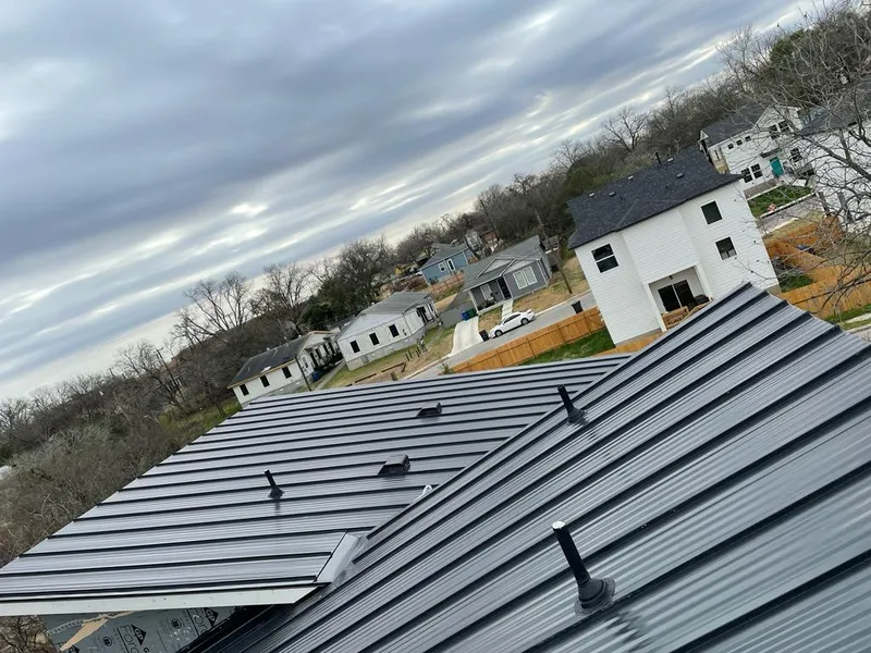 Standing seam metal roof panels with vents for Skylight Repair in Plainfield